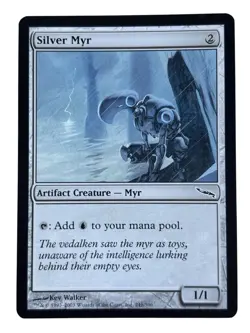 Silver Myr Mirrodin MTG Magic the Gathering Light Play LP - Image 1