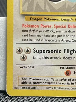 Dragonite 5 1999 WB Movie Black Star Promo Rare WOTC Nintendo Pokemon - Image 5