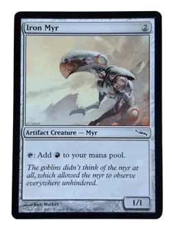 Iron Myr Mirrodin Regular MTG Magic the Gathering Light Play LP - Image 1