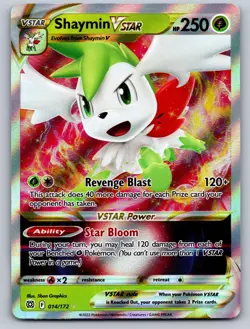 Shaymin VSTAR 014/172 Holo VSTAR Rare Brilliant Stars Near Mint - Image 1