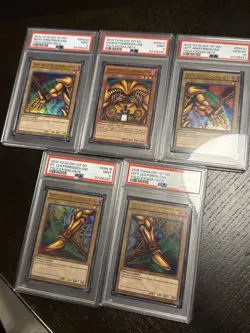 Yu-Gi-Oh! Exodia 5 Piece Set Ultra Rare YGLD-(ENA17-ENA21) 1st ed PSA 9/10 - Image 1