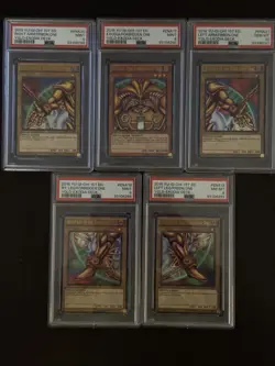 Yu-Gi-Oh! Exodia 5 Piece Set Ultra Rare YGLD-(ENA17-ENA21) 1st ed PSA 9/10 - Image 2