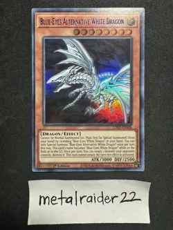 Yugioh Blue-Eyes Alternative White Dragon (Blue) LDS2-EN008 Near Mint 1st Ed - Image 1
