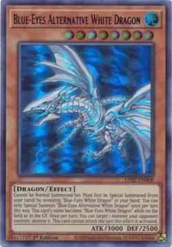 Yugioh! Blue-Eyes Alternative White Dragon (Purple) - LDS2-EN008 - Ultra Rare - - Image 1