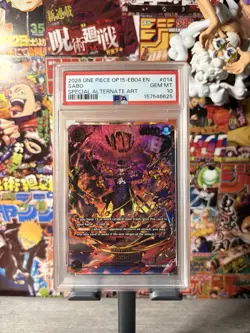 Bandai 2026 One Piece TCG Sabo PRB02-014 Special Alt Art Holo EN PSA 10 - Image 1