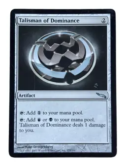 Talisman of Dominance Mirrodin Regular MTG Magic the Gathering Light Play LP - Image 1