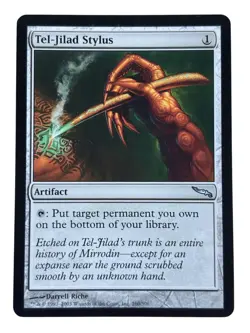 Tel-Jilad Stylus Mirrodin Regular MTG Magic the Gathering Light Play LP - Image 1