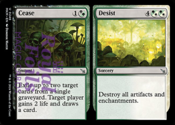 Cease / Desist 4x FOIL MTG Murders at Karlov Manor MKM Uncommon MINT black green - Image 1