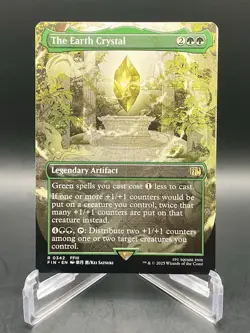 MTG The Earth Crystal R 0342 [Borderless] Final Fantasy Rare Magic TCG NM/M - Image 1
