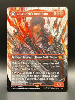 MTG Clive Ifrit's Dominant M 0318 [Borderless] Final Fantasy Mythic NM/M - Image 2