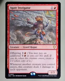 Agate Instigator - Commander: Bloomburrow #21 Rare - Mint, Pack Fresh - MtG - Image 1