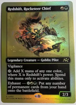 Redshift, Rocketeer Chief First-Place Foil x1 Aetherdrift MTG LP/NM - Image 1