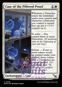 Case of the Pilfered Proof 4x FOIL MTG Murders at Karlov Manor MKM Uncommon MINT - Image 1