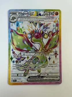 Pokemon FLYGON EX 222/191 - Surging Sparks - ULTRA RARE FULL ART - Image 1