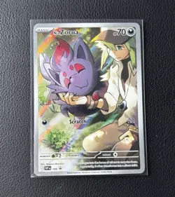 N's Zorua SVP EN 189 Sv: Scarlet & Violet Promo Holo English 70 HP Basic Dark - Image 1
