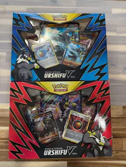 New Unopened Pokemon Rapid Strike & Single Strike Urshifu VMAX Premium Boxes - Image 1