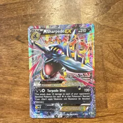 Pokemon TCG XY Promo #XY200 M Sharpedo EX Mega Holo 210 HP - Image 3