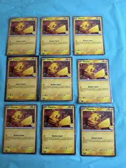 Lot Of 9 - Pikachu 51/162 Stamped 2026 Pokemon Day 30th Anniversary Promo TCG - Image 3