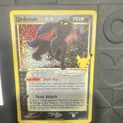 Pokemon Umbreon Star 17/17 Classic Collection Holo Celebrations HP70 EN - Image 1