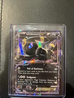 Pokemon TCG Umbreon EX 55/124 Fates Collide Ultra Rare Full Art Holo ENG - Image 1