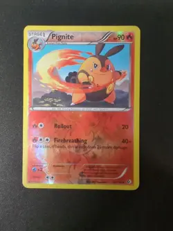 Pignite - Boundaries Crossed - 25/149 - Reverse Holo - Uncommon - MP - Pokemon - Image 1