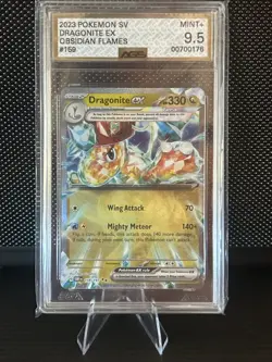 AGS 9.5 Dragonite ex 159/197 Obsidian Flames Double Rare Holo Pokemon - Image 1