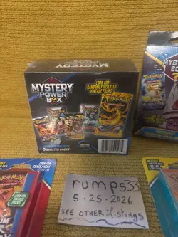Pokemon Walmart Mystery Power Box 5 Booster Packs+Sealed Lot Evolving skies Pack - Image 4