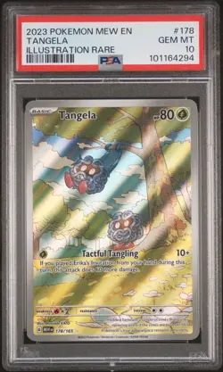 2023 POKEMON MEW EN-151 ILLUSTRATION RARE #178 TANGELA PSA 10 - Image 1