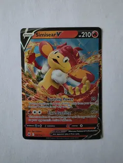 Pokemon Simisear V 22/159 - Crown Zenith Near Mint - Image 1