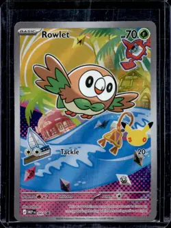 2025 Pokemon MEP Black Star Promos Rowlet Full Art #043 - Image 1