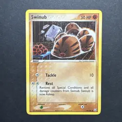 Pokemon Swinub 79/109 TRR EX Team Rocket Returns LP - Image 1