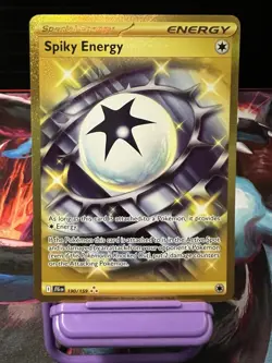Pokemon TCG Spiky Energy 190/159 Hyper Rare Special Energy Sv09 Holo English - Image 1