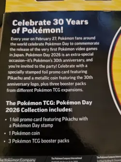 💥Pokemon TCG Pokemon Day 2026 Collection 30th Anniversary-Brand New,Cheap💥 - Image 4
