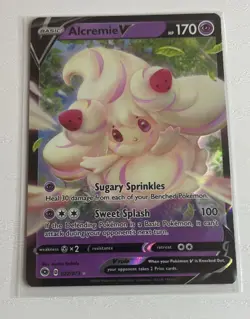 Alcremie V 022/073 Holo V Rare Champion's Path Pokemon Near Mint - Image 1