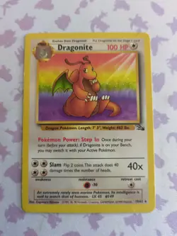 Pokemon TCG Fossil - Dragonite (19/62) - MP - Image 1