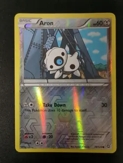 Pokemon - Aron 78/124 Reverse Holo Dragons Exalted Vlp - Image 1