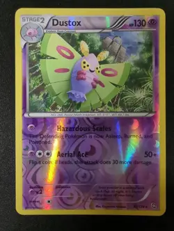 Dustox 47/124 Rare Dragons Exalted Pokemon Vlp Reverse Holo - Image 1