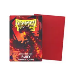 Dragon Shield 60CT Japanese Matte Sleeves - Ruby - YuGiOh TCG - Image 1