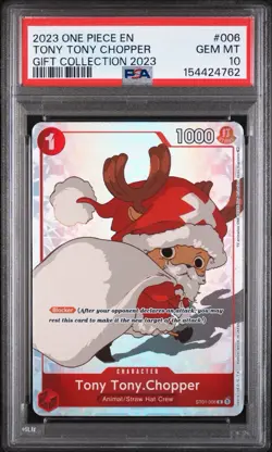 Bandai Tony Tony Chopper Gift Collection 2023 Promo EN ST01-006 Foil PSA 10 - Image 1