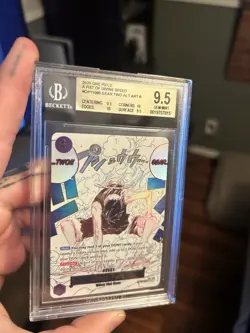 BGS 9.5 2025 One Piece GEAR TWO Alternate Art #OP11-080 Fist of Divine Speed EN - Image 1