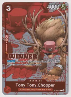 Tony Chopper OP04 010 Winner Promo MP One Piece TCG English - Image 1