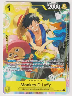 Monkey D Luffy OP10-111 Promo Welcome Pack NM One Piece TCG English - Image 1