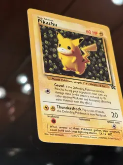 Pokemon 1999 Pikachu Ivy First Black Star Promo League Card #1 NRMT - Image 4
