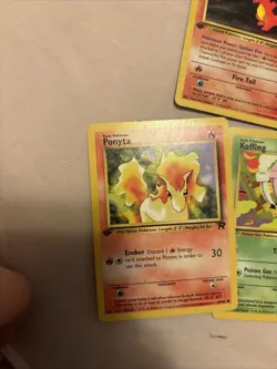 First edition team rocket Lot Of Three Cards exact cards shown. - Image 2