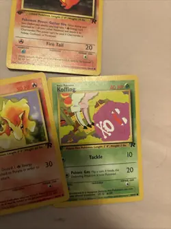 First edition team rocket Lot Of Three Cards exact cards shown. - Image 3