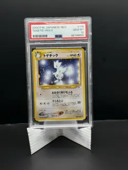 Pokemon Neo Genesis #176 Togetic Holo Card 2000 Japanese Gem Mint PSA 10 - Image 1