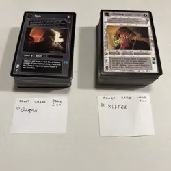 1998 Decipher Star Wars CCG Jabba's Palace Near Complete 178/180 Card Set - Image 1