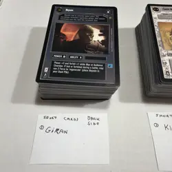 1998 Decipher Star Wars CCG Jabba's Palace Near Complete 178/180 Card Set - Image 2