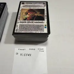 1998 Decipher Star Wars CCG Jabba's Palace Near Complete 178/180 Card Set - Image 3