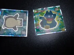 Pokemon Wafer Promo Holo Sticker x2 Snorlax & Munchlax #5702 - Image 3